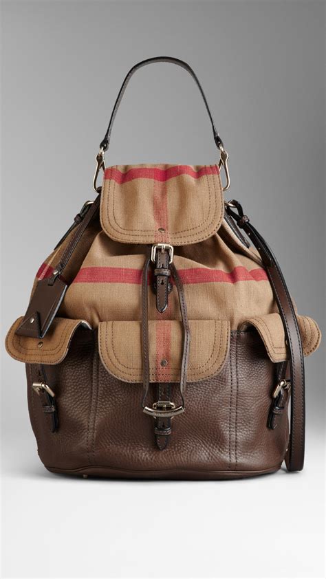 burberry large check canvas hobo bag|Burberry adjustable shoulder bags.